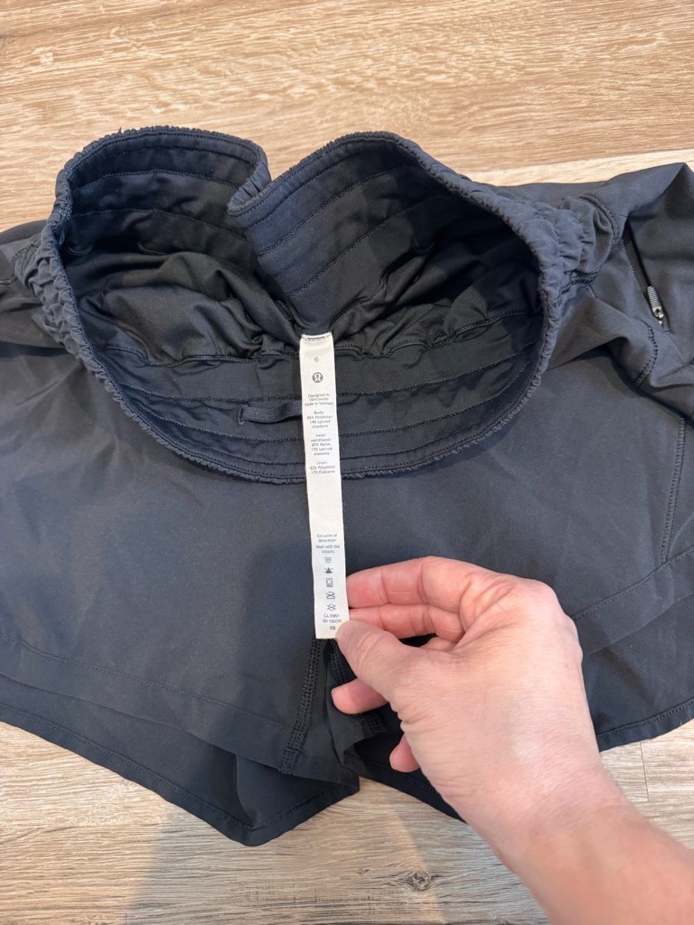 lululemon athletica Black Women's Athletic Running Shorts - Picture 3 of 5